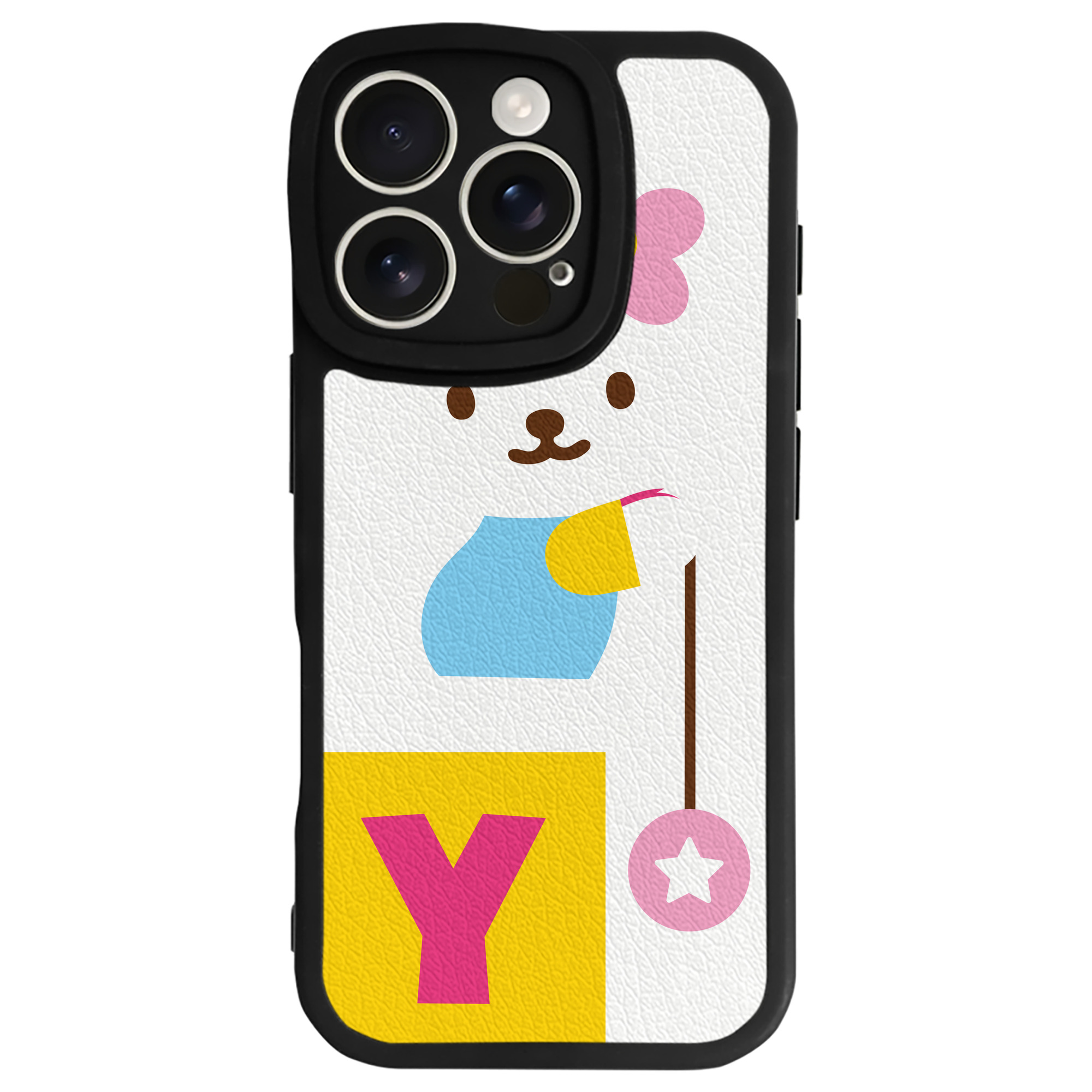 （画像用） Hello Kitty ハローキティ 【iPhone 16シリーズ対応】シリコンスマホケース（レザー調） 材質：シリコン